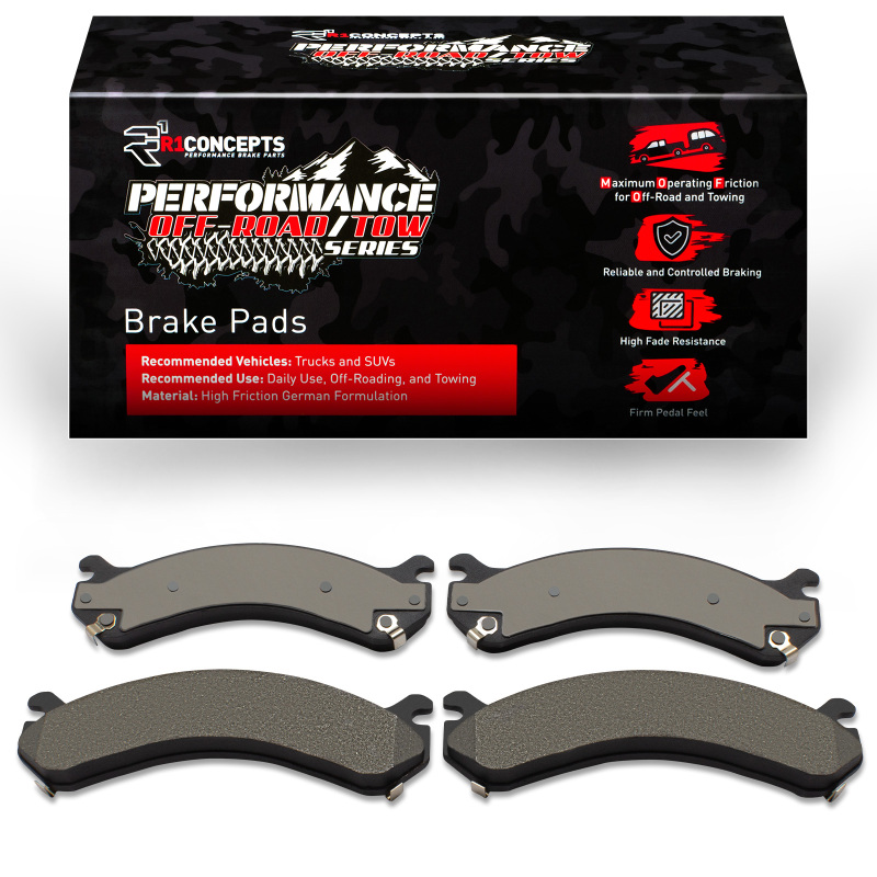 GMC Sierra 3500 HD Brake Pads - Rear - R1 Concepts - Off-Road/Tow - `01-`10
